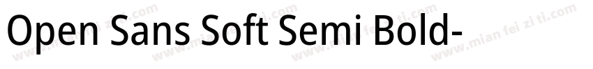 Open Sans Soft Semi Bold字体转换